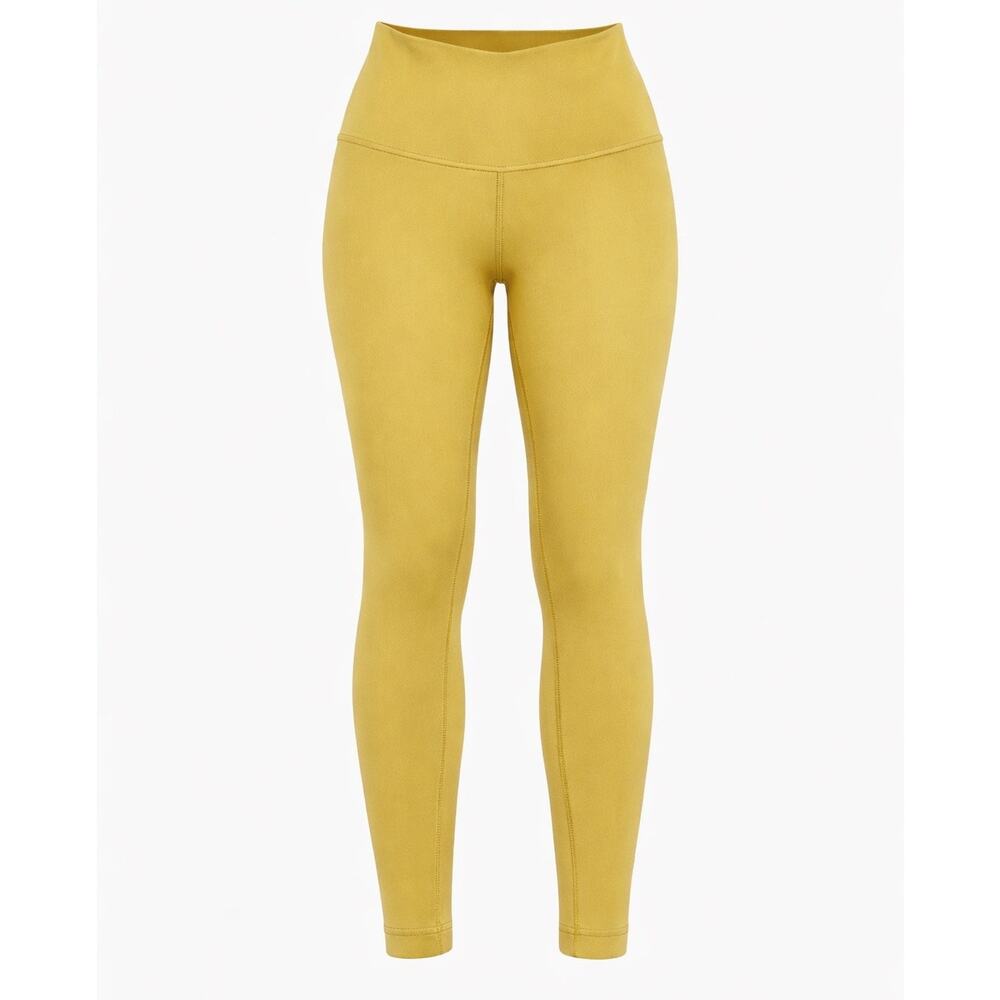 Lululemon Size 2 Yellow High-Rise Leggings Yoga Athletic Stretch